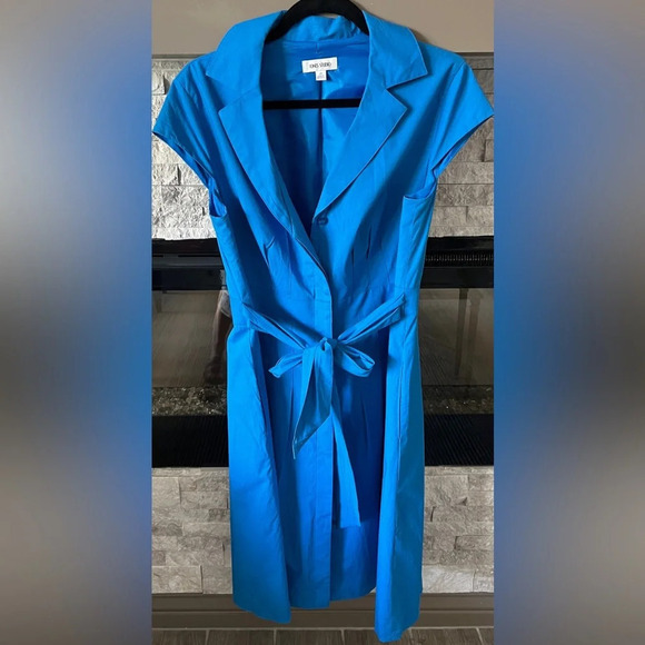 Jones Studio size 14 cotton blend A-line button down dress - Picture 1 of 12